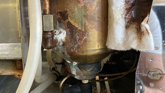 Boiler lekkage espressomachine