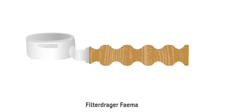 Filterdrager Faema 2 170x350kopie